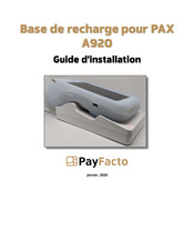 PayFacto PAX A920 Guide D'installation