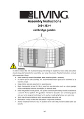 for Living 088-1383-4 Instructions D'assemblage