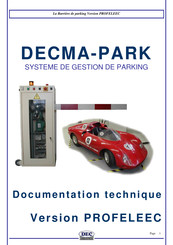 DEC DECMA-PARK PROFELEEC Documentation Technique