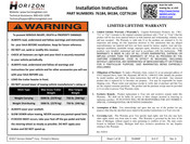 Horizon Global 76184 Instructions D'installation