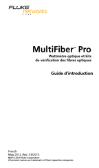 Fluke Networks MultiFiber Pro Guide D'introduction