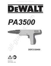 DeWalt PA3500 Traduction De La Notice D'instructions Originale