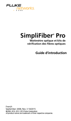 Fluke Networks SimpliFiber Pro Guide D'introduction