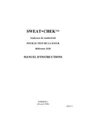 WESCOR Sweat-Chek Manuel D'instructions