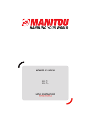 Manitou 220 TJ+ Notice D'instructions