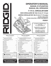 RIDGID R32021 Manuel D'utilisation