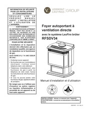 Vermont Castings RFSDV34 Manuel D'installation Et D'utilisation