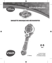 VTech Disney Princesse Sofia Baguette magique des decouvertes Manuel D'utilisation