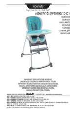 Kids II Ingenuity Smart Clean Trio 3-in-1 High Chair 60697 Mode D'emploi