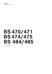 Gaggenau BS 474 Notice D'utilisation