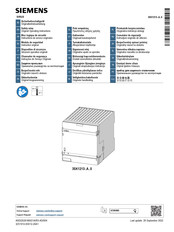 Siemens SIRIUS 3SK1213-1A Serie Instructions De Service Originales