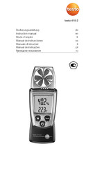 Testo 410-2 Mode D'emploi