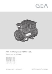 GEA HGX12e S CO2 Série Instructions De Montage
