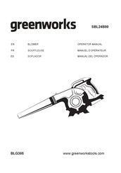 GreenWorks SBL24B00 Manuel D'opérateur