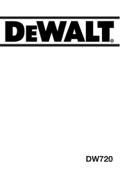 DeWalt DW720 Mode D'emploi