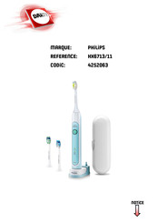 Philips sonicare HealthyWhite HX6713/11 Mode D'emploi