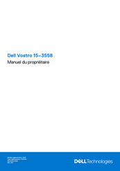 Dell Vostro 15-3558 Manuel Du Propriétaire