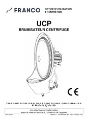 FRANCO UCP-1 Notice D'utilisation Et Entretien