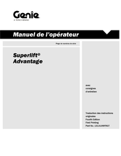 Genie Superlift Advantage Manuel De L'opérateur