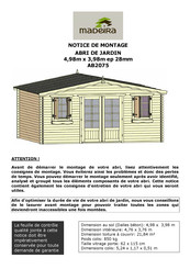 Madeira AB2075 Notice De Montage