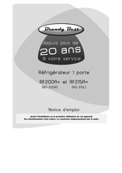 Brandy Best RD-215L Notice D'emploi