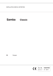 Necta Samba Classic Notice D'installation, Emploi Et Entretien