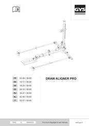 GYS DRAW ALIGNER PRO Manuel D'utilisation