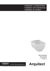 Porcelanosa noken Arquitect 100082170 Installation Et Maintenance