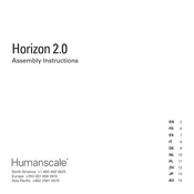 Humanscale Horizon 2.0 Instructions D'assemblage