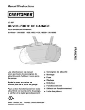 Craftsman 139.18063 Manuel D'instructions