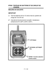 DHC RT002 Mode D'emploi