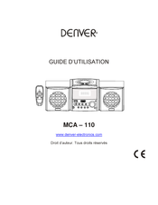 Denver MCA - 110 Guide D'utilisation