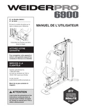 Weider Pro 29838.0 Manuel De L'utilisateur