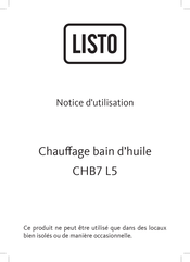 Listo CHB7 L5 Notice D'utilisation