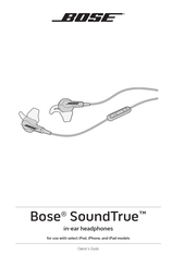 Bose SoundTrue Notice D'utilisation