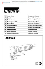 Makita JS1602 Manuel D'instructions