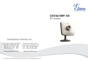 Grandstream Networks GXV3615WP HD Mode D'emploi