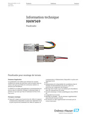 Endress+Hauser HAW569 Information Technique