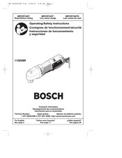 Bosch 1132VSR Consignes De Fonctionnement/Sécurité