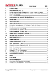 Powerplus POW30546 Mode D'emploi