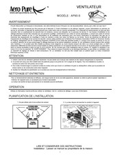 aero pure AP90-S Mode D'emploi