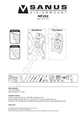 Sanus VisionMount MF202 Mode D'emploi