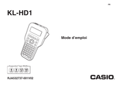 Casio KL-HD1 Mode D'emploi