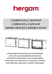 hergom C-16/70 N HF Instructions Pour L'installation, L'utilisation Et L'entretien