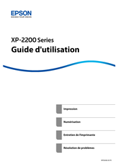 Epson XP-2200 Serie Guide D'utilisation