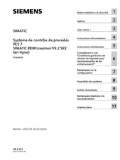 Siemens SIMATIC PCS 7 V9.1 SP2 Mode D'emploi