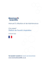 Monmouth Scientific Circulaire W700 Manuel D'utilisation Et De Maintenance