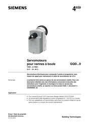 Siemens GQD 9 Serie Fiche Technique