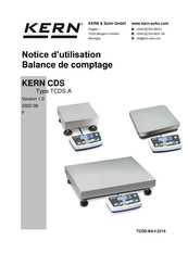 KERN CDS Série Notice D'utilisation