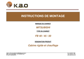 KBO FB 50 Instructions De Montage